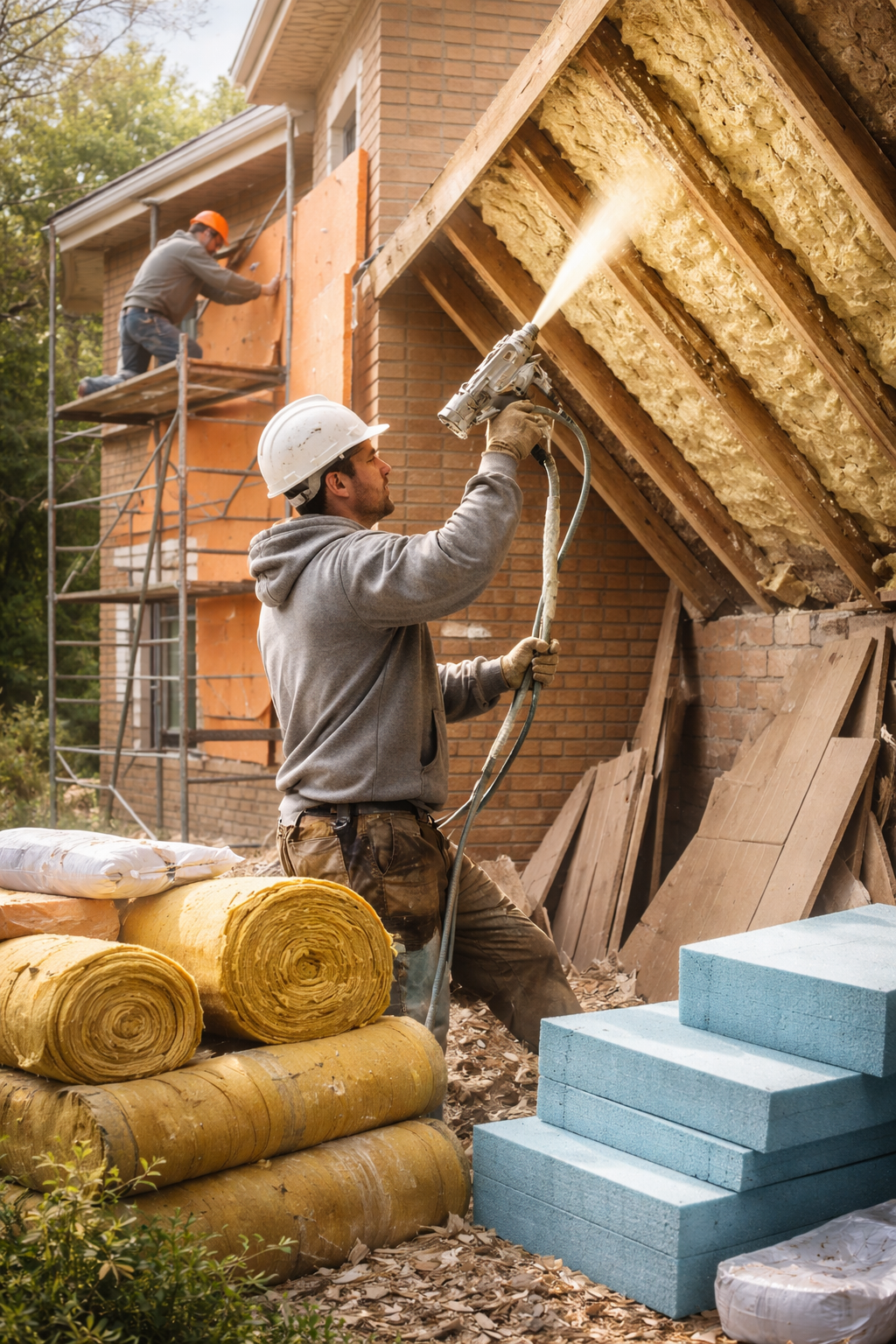 Утепление домов в Светлограде под ключ от 4266 руб/м2 | Профессионально — ТепломастерСвт