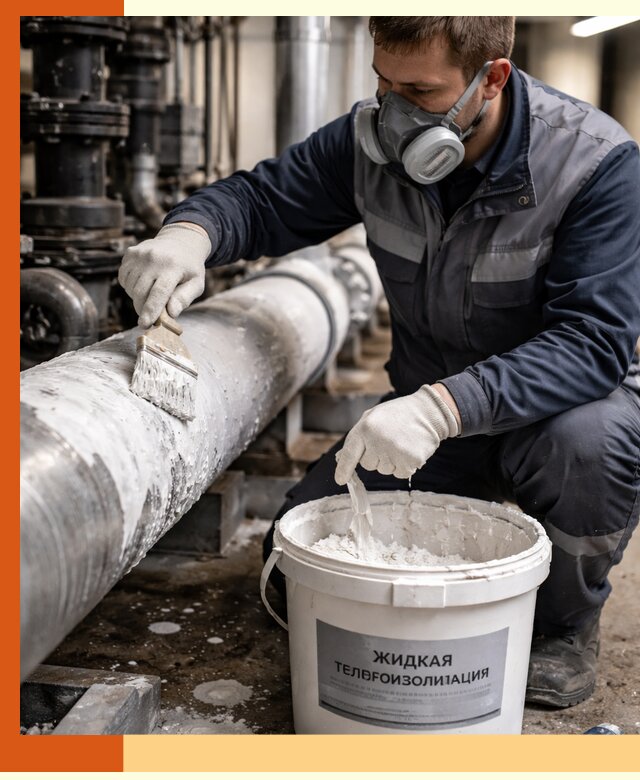 Утепление оборудования жидкой теплоизоляцией в Светлограде